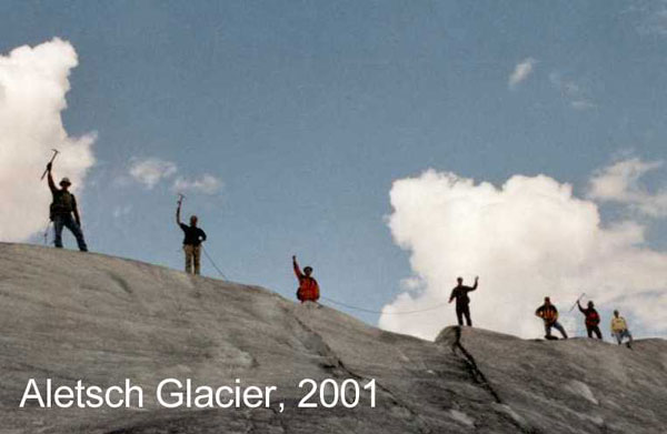 Enlarged view: Aletsch Glacier 2001