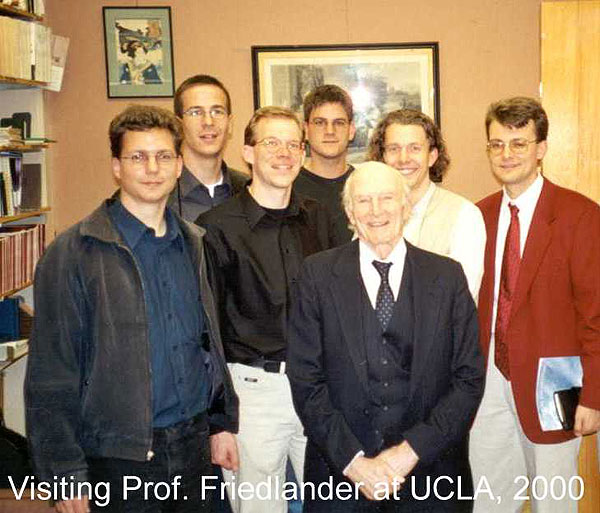 Enlarged view: Visting Prof. Friedlander at UCLA 2000